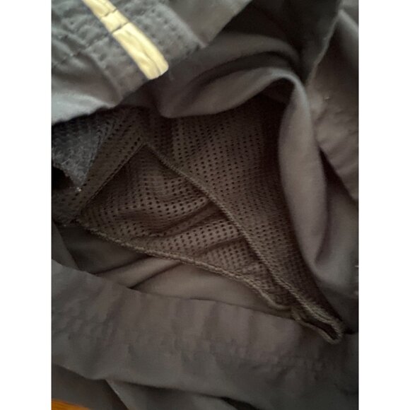 Speedo Mens Swim Shorts Navy Blue W/ Blue & White Stripes Mesh Lining Size L - Picture 8 of 9